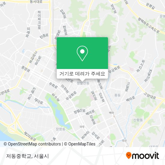 저동중학교 지도