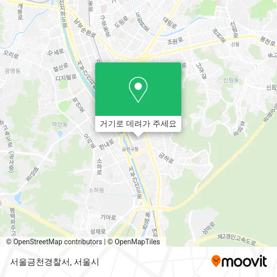 서울금천경찰서 지도