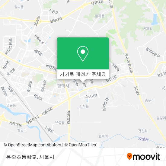 용죽초등학교 지도