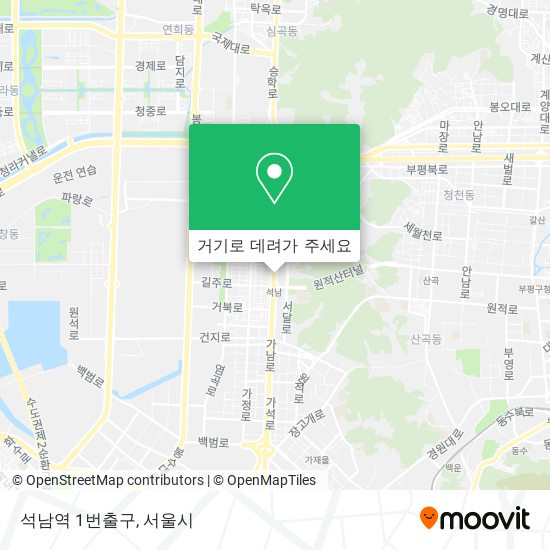 석남역 1번출구 지도