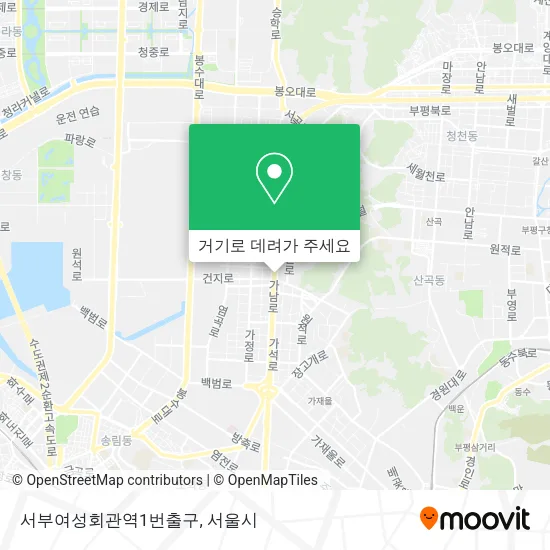서부여성회관역1번출구 지도