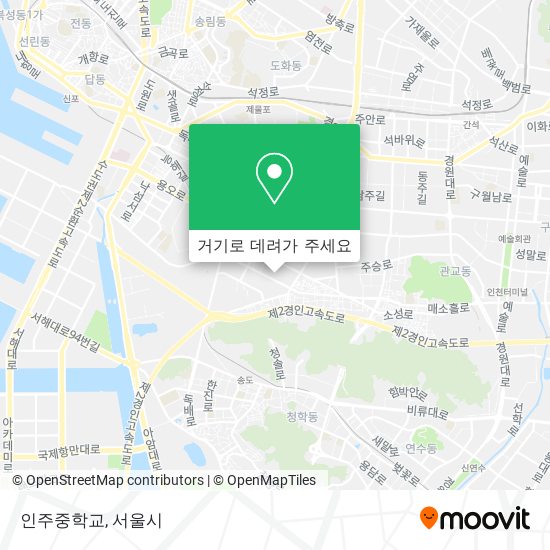 인주중학교 지도