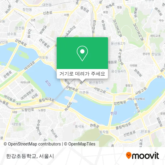 한강초등학교 지도
