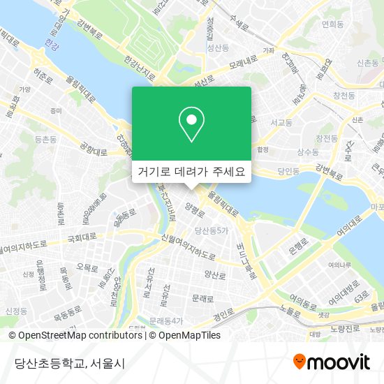 당산초등학교 지도