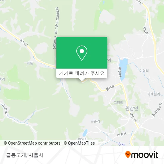 곱등고개 지도