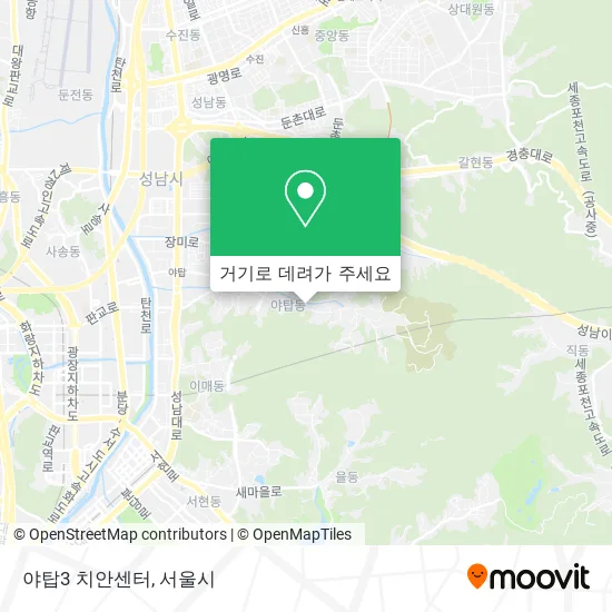 야탑3 치안센터 지도
