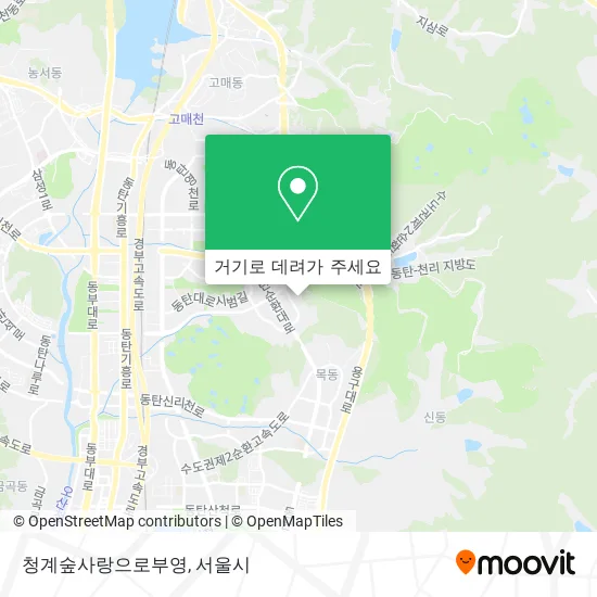 청계숲사랑으로부영 지도