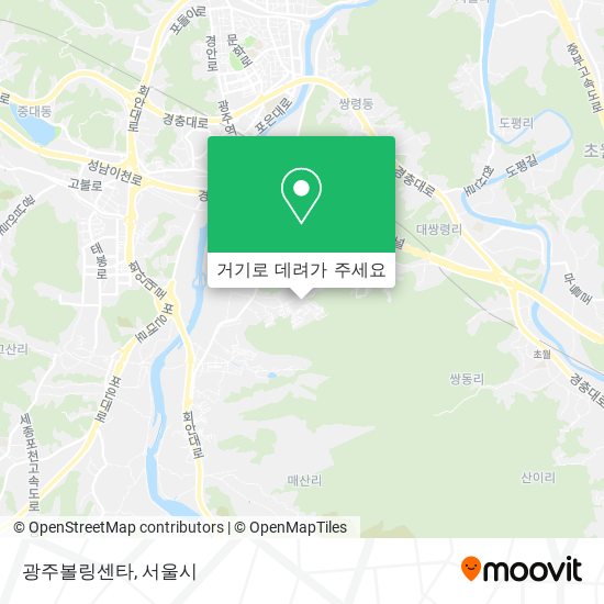 광주볼링센타 지도