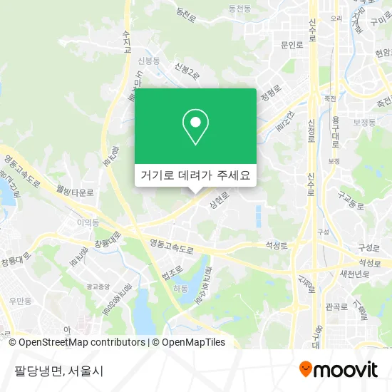 팔당냉면 지도