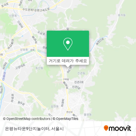 은평뉴타운9단지놀이터 지도