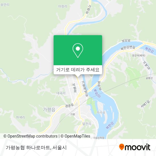 가평농협 하나로마트 지도