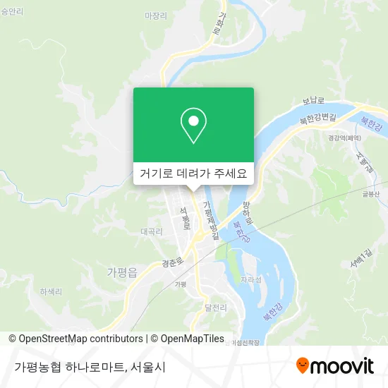 가평농협 하나로마트 지도
