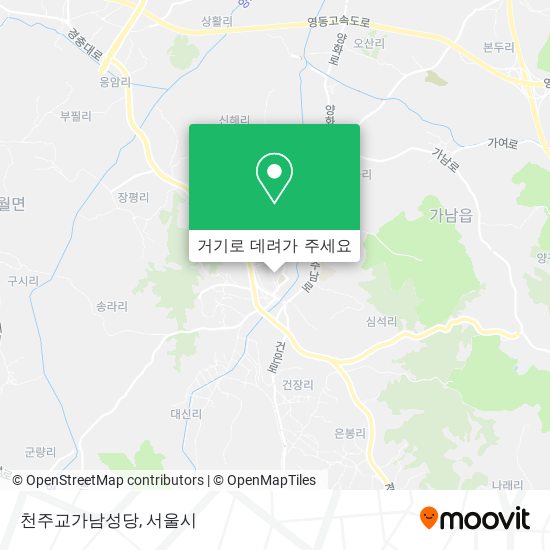 천주교가남성당 지도