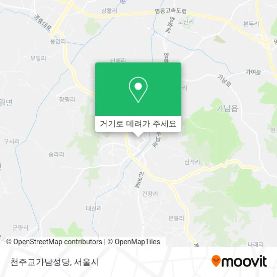천주교가남성당 지도