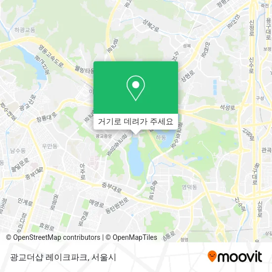 광교더샵 레이크파크 지도
