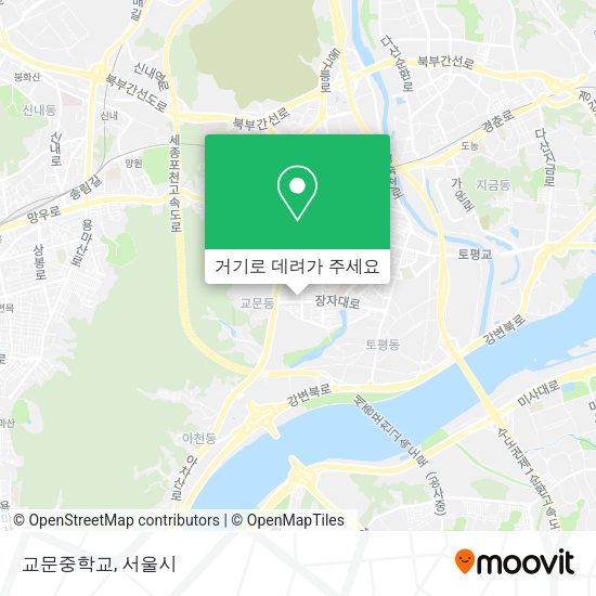 교문중학교 지도