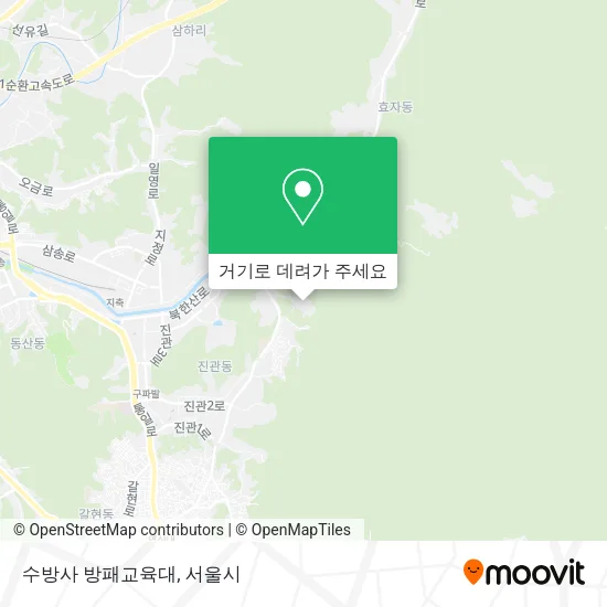 수방사 방패교육대 지도