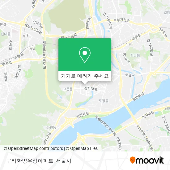 구리한양우성아파트 지도