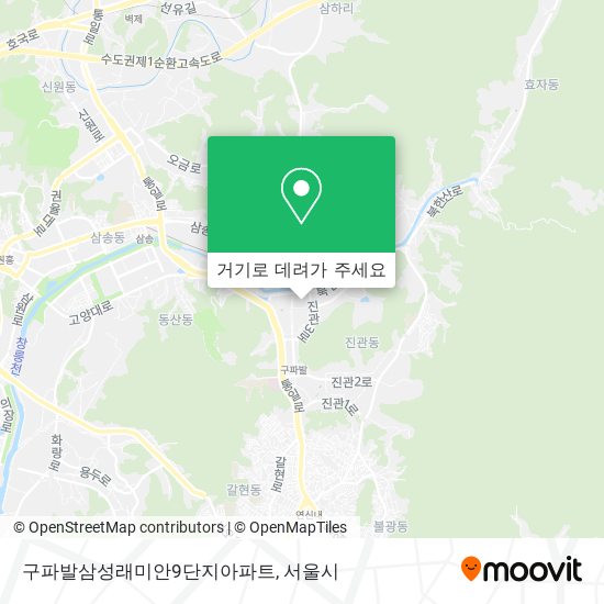 구파발삼성래미안9단지아파트 지도