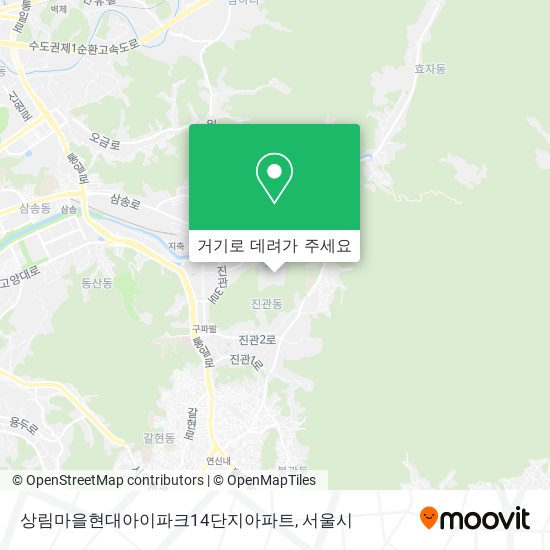 상림마을현대아이파크14단지아파트 지도