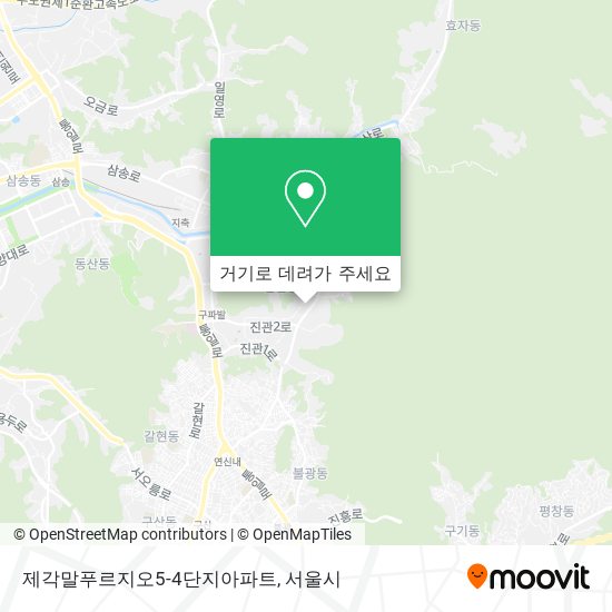 제각말푸르지오5-4단지아파트 지도