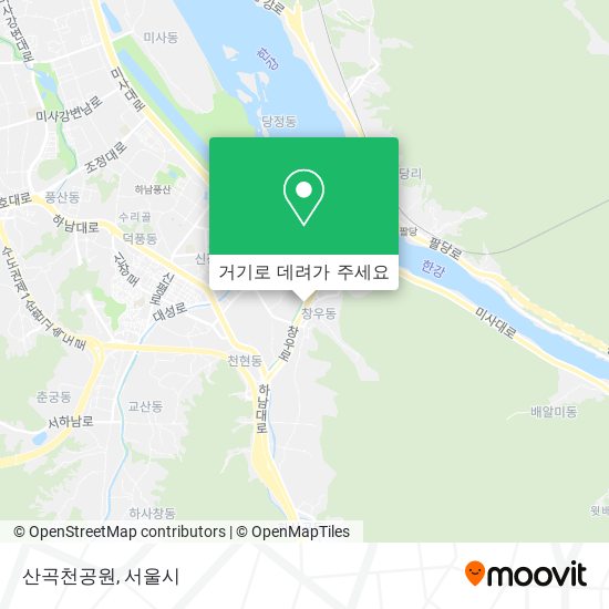 산곡천공원 지도