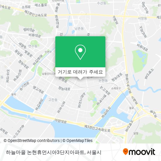 하늘마을 논현휴먼시아3단지아파트 지도
