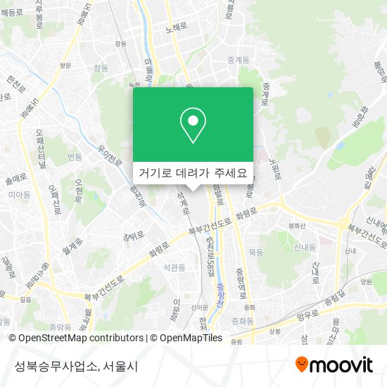 성북승무사업소 지도