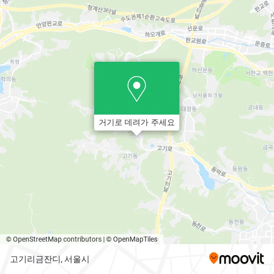 고기리금잔디 지도