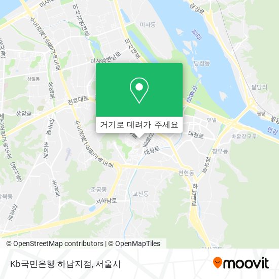 Kb국민은행 하남지점 지도