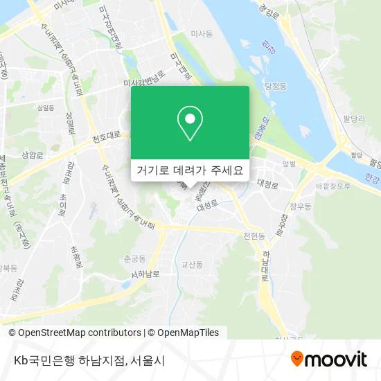 Kb국민은행 하남지점 지도