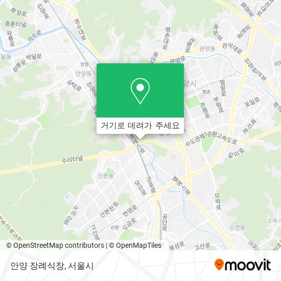 안양 장례식장 지도