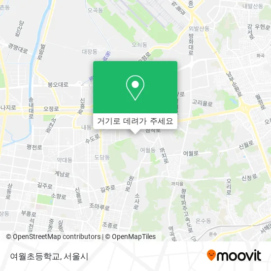 여월초등학교 지도