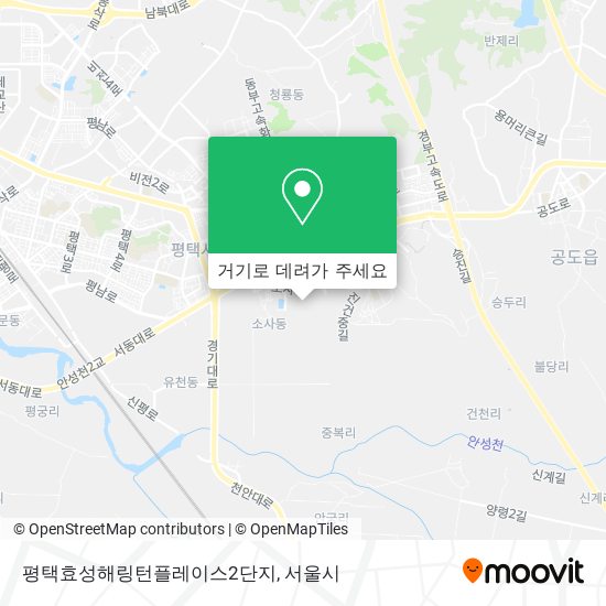 평택효성해링턴플레이스2단지 지도