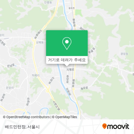 배드민턴장 지도