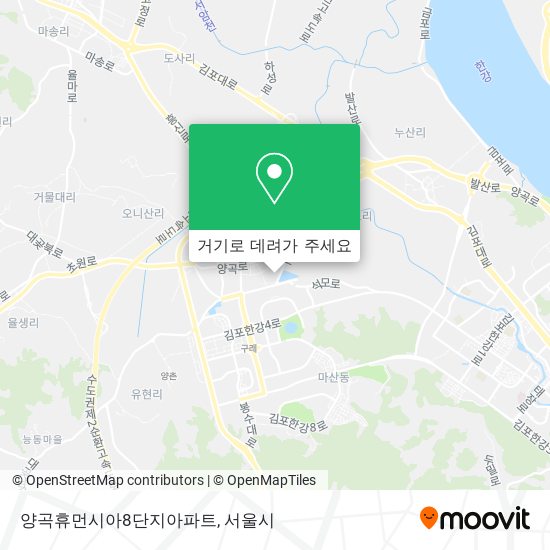 양곡휴먼시아8단지아파트 지도
