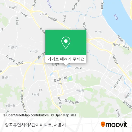 양곡휴먼시아8단지아파트 지도