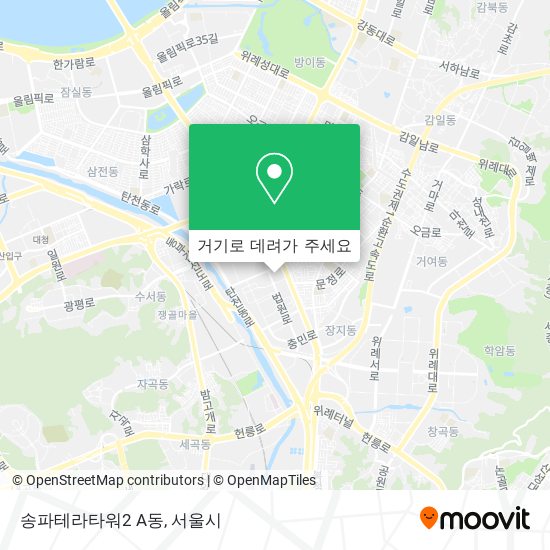 송파테라타워2 A동 지도