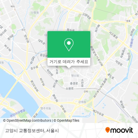 고양시 교통정보센터 지도