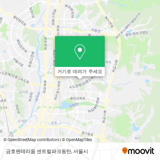 금호펜테리움 센트럴파크동탄 지도
