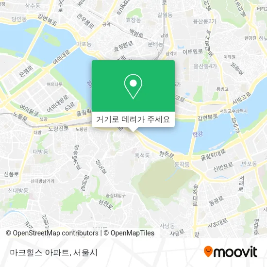 마크힐스 아파트 지도
