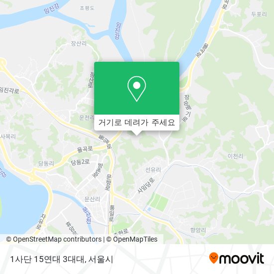 1사단 15연대 3대대 지도