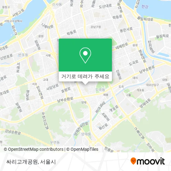 싸리고개공원 지도