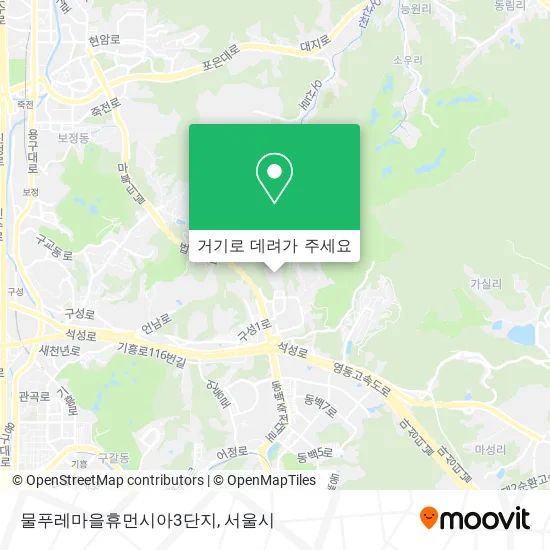 물푸레마을휴먼시아3단지 지도
