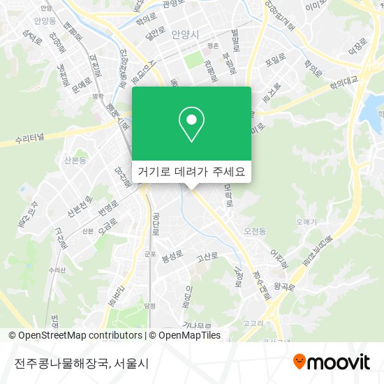 전주콩나물해장국 지도