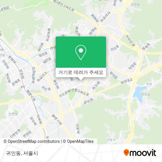 귀인동 지도
