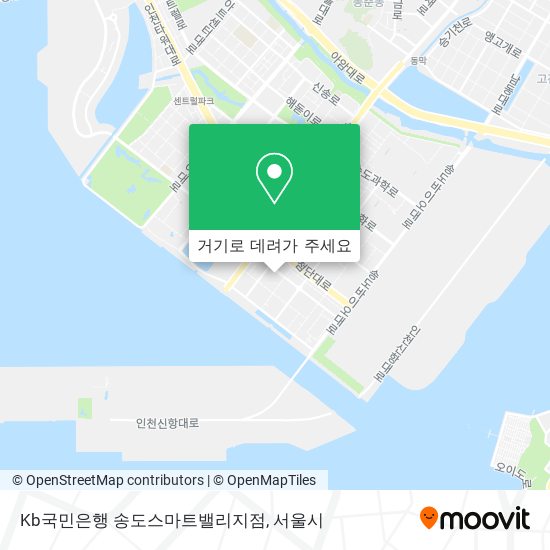 Kb국민은행 송도스마트밸리지점 지도