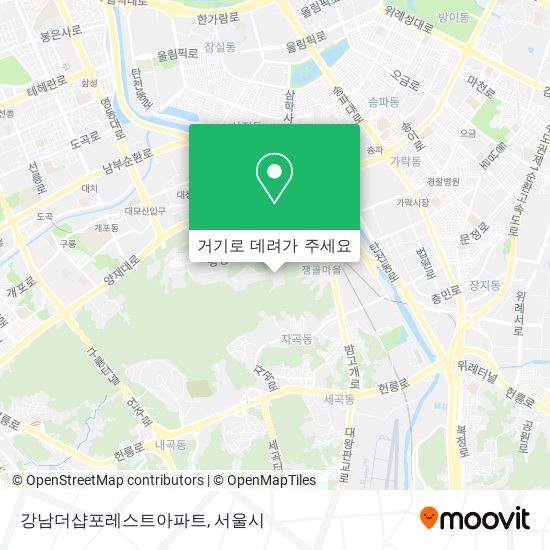 강남더샵포레스트아파트 지도