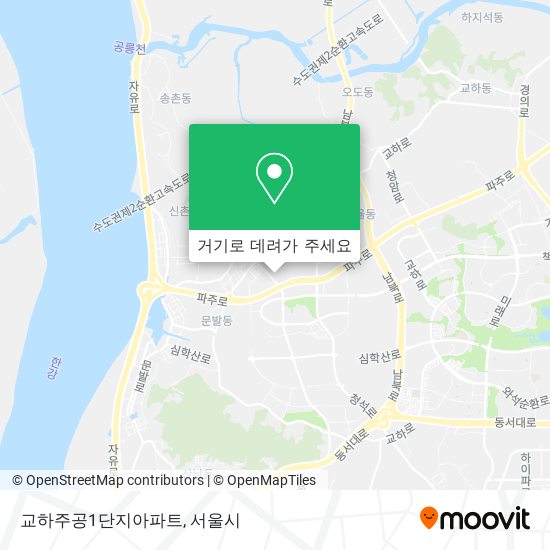 교하주공1단지아파트 지도