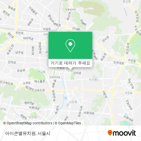 아이큰별유치원 지도